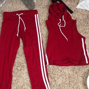 Crop top and Capri pants set